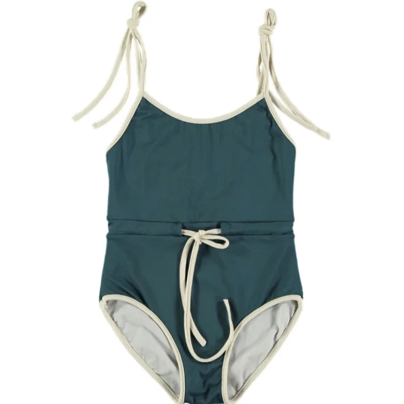 Baby Girl Split Strap Swimsuit Toddler Girls Breathable Sunscreen Vacation One-piece Kids Bikini Swimwear