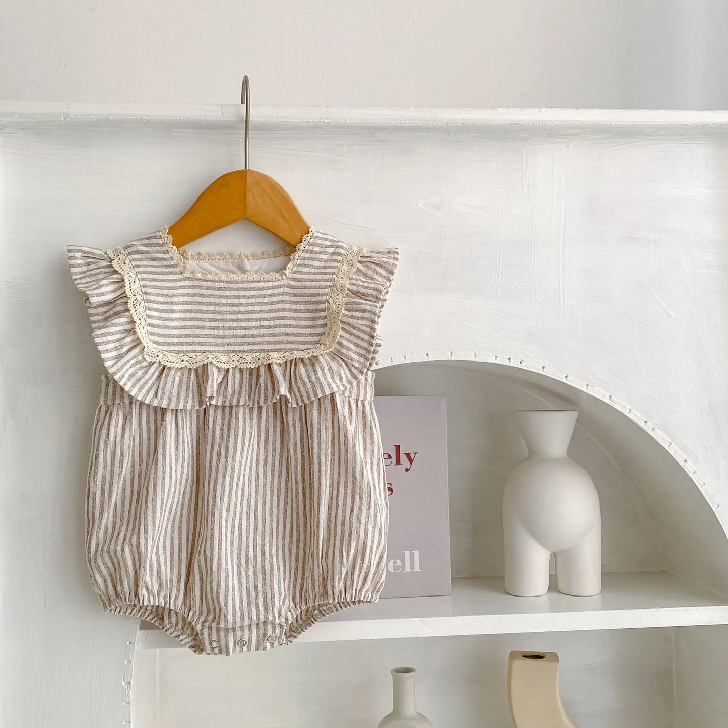 Fashion Baby Girls Clothes Girls Dress Striped Lace Summer New Baby Girl Romper