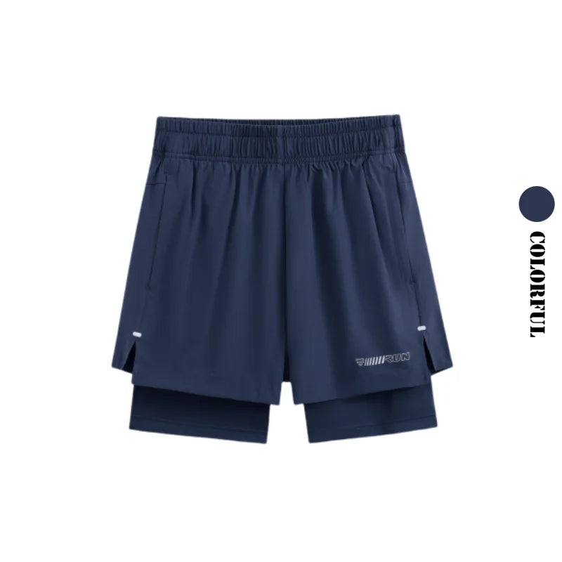 DRUR Women Running Shorts High Waist Quick Dry Gym Yoga 2 in 1 Athletic Shorts With Pocket Summer Workout Short Sportswear New