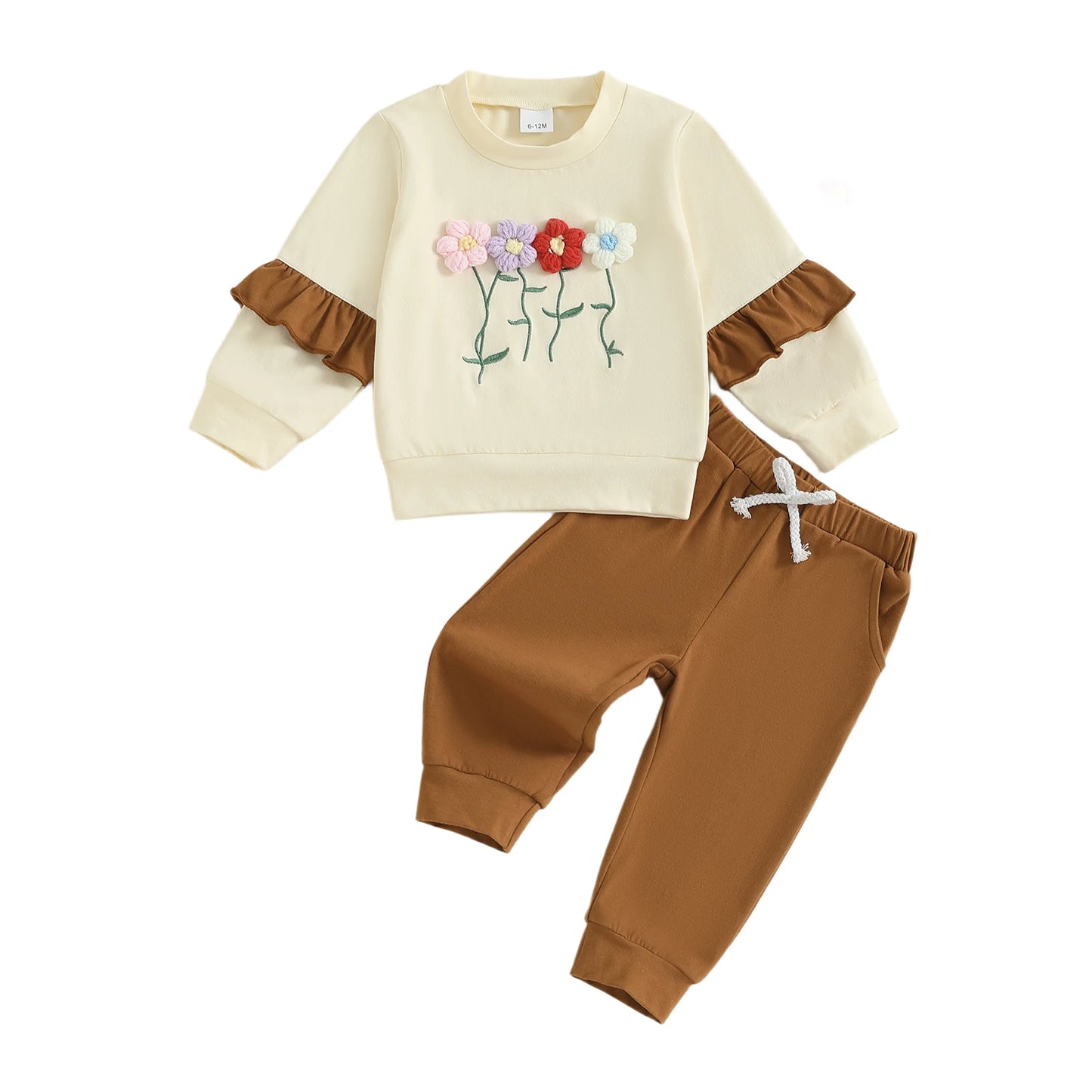 Adorable Baby Girls Winter Outfits Knitted Sweater and Fleece Lined Leggings Set Toddler 2 Piece Clothing with Cute Patterns