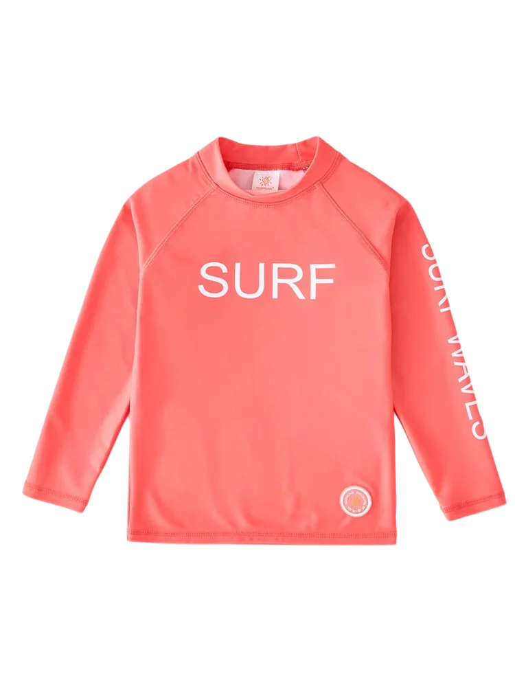 T Shirt for Swimming Children's Swimwear UPF50 UV Protection Beach Bathing Suit Kid Boy Girl Long Sleeve Swimsuit Top Rash Guard