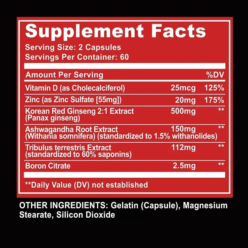 Muscle Supplement - Muscle Mass Increase, Anabolic Activity Support,Muscle Development,Increased Strength - 120 Capsules