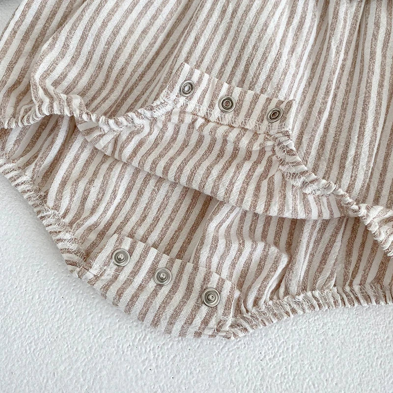 Fashion Baby Girls Clothes Girls Dress Striped Lace Summer New Baby Girl Romper