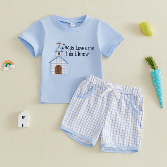 Kids Outfit Set Short Sleeve