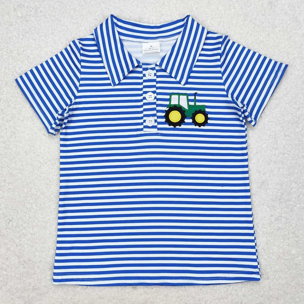 New Fashion Baby Boys Clothes Duck Stripe Buttons Tee Shirts Tops Spring Boutique Kids Clothes Toddler Boys Pullovers Tops Hot