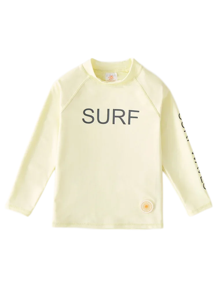 T Shirt for Swimming Children's Swimwear UPF50 UV Protection Beach Bathing Suit Kid Boy Girl Long Sleeve Swimsuit Top Rash Guard