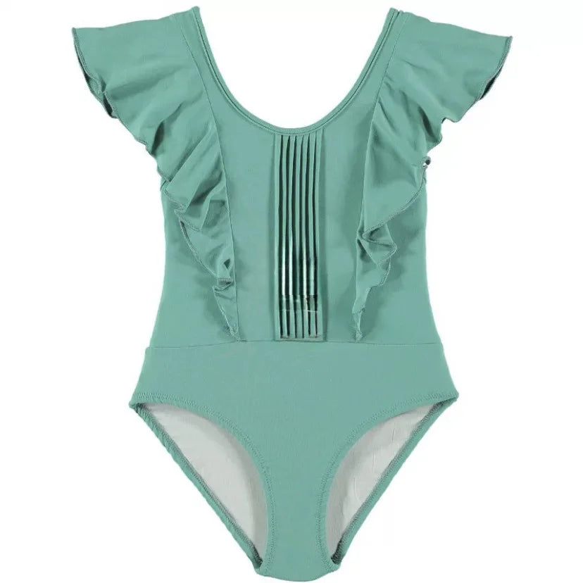 Baby Girl Split Strap Swimsuit Toddler Girls Breathable Sunscreen Vacation One-piece Kids Bikini Swimwear