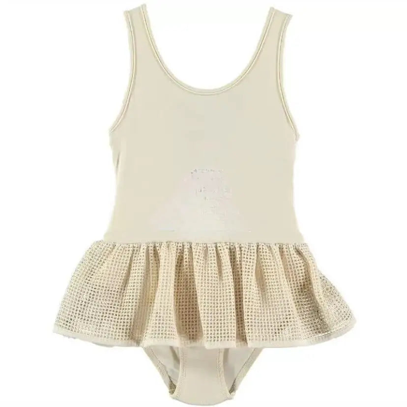 Baby Girl Split Strap Swimsuit Toddler Girls Breathable Sunscreen Vacation One-piece Kids Bikini Swimwear
