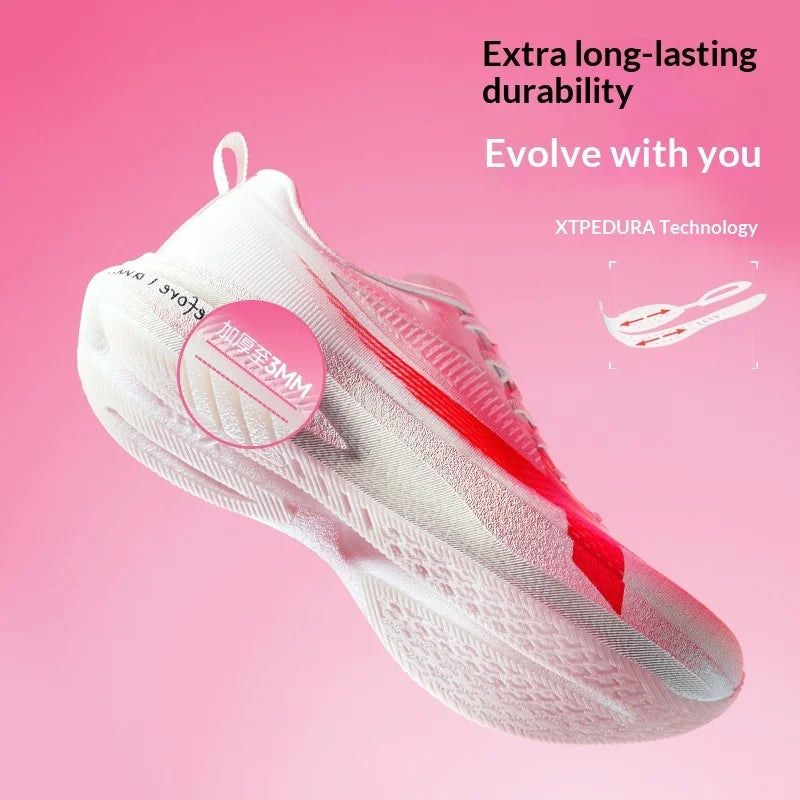 XTEP 2000km PRO Running Sneakers For Women 2026 Spring Stability Comfort Cushioned Lightweight Female Sports shoes 874218110043