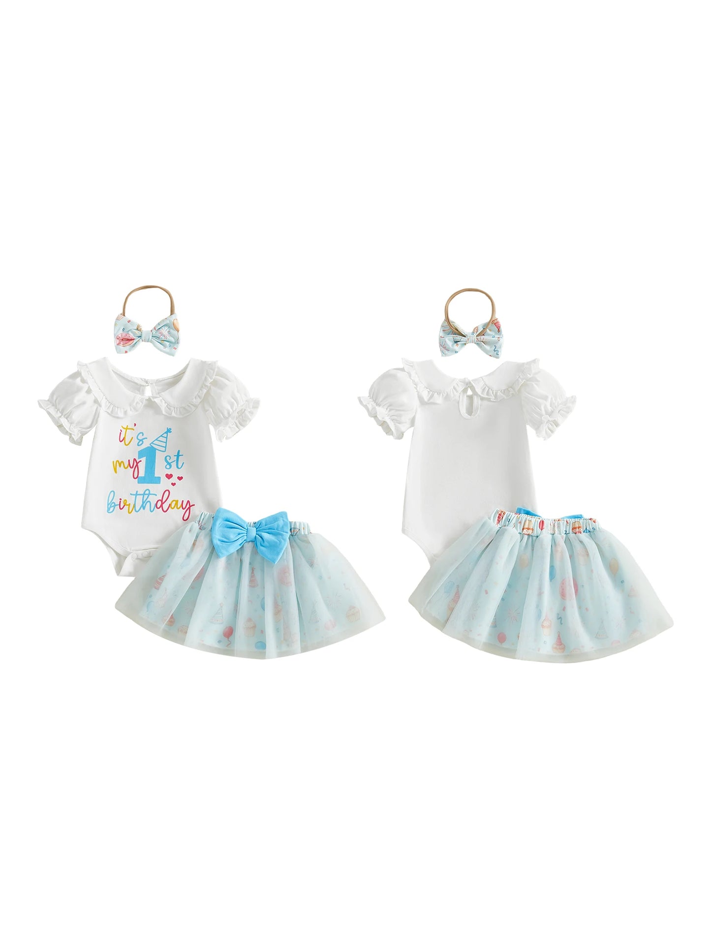 Baby Girl 1st Birthday Tutu Dress Set