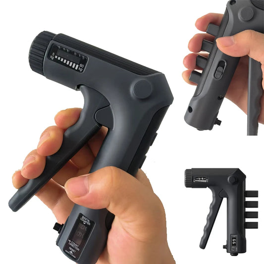 5-60kg Adjustable Hand Grip With Five Finger Trainer Strengthener Handgrip Trainer With Counter Wrist Forearm And Hand Exerciser