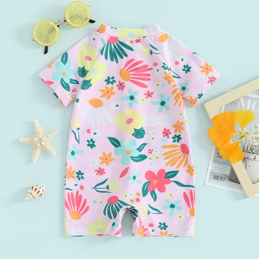 Baby Rash Guard Swimsuit Zipper