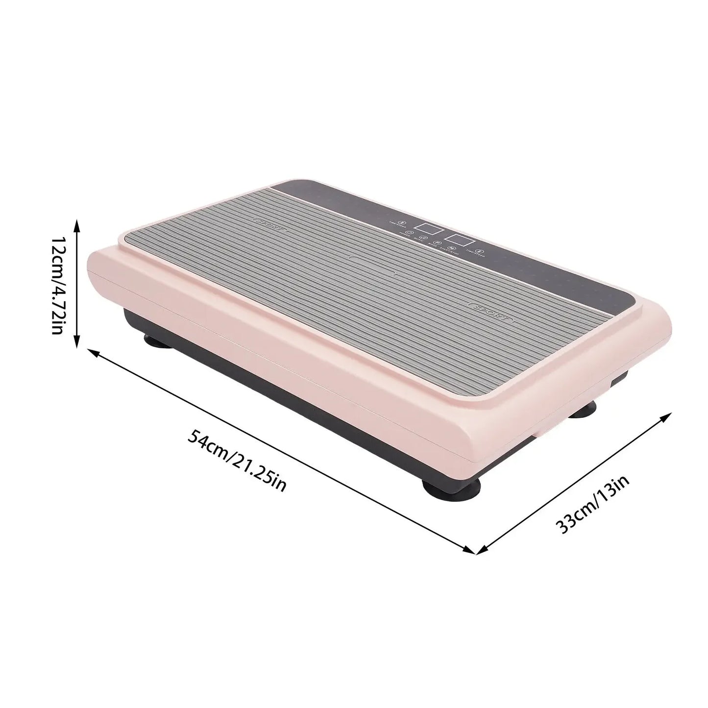 200W Pink Whole Body Vibration Plate – Vibration Platform with Bluetooth Speaker