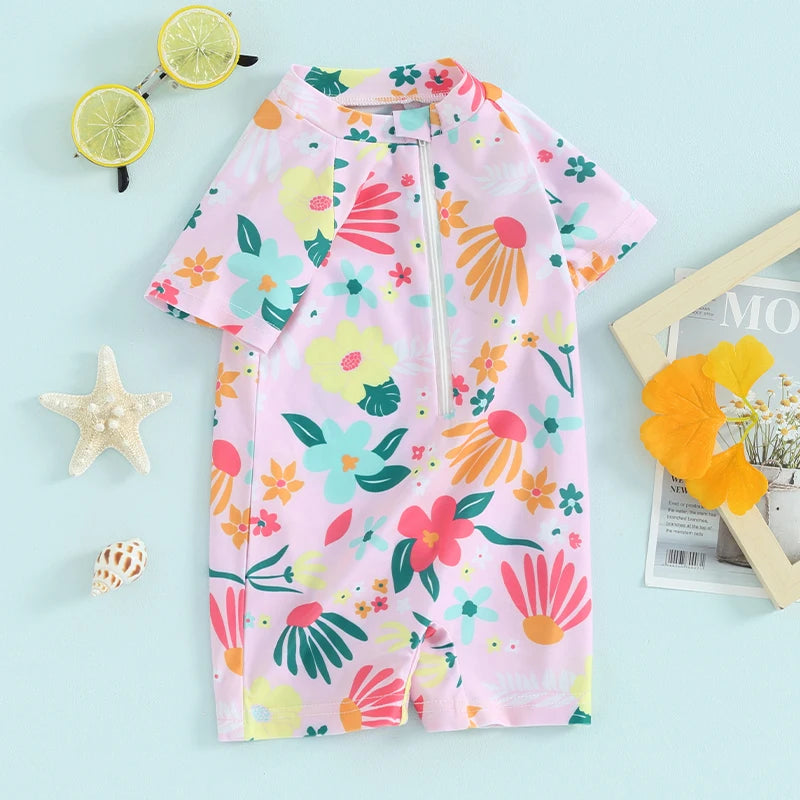 Baby Rash Guard Swimsuit Zipper