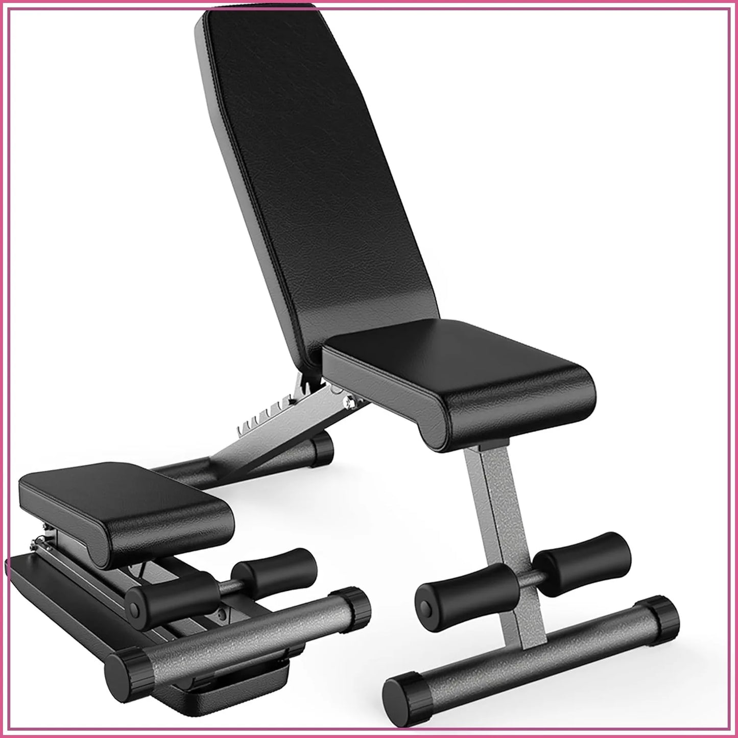 5-in-1 Adjustable Weight Bench for Home Gym, Foldable, 800 lbs Capacity, Perfect for Dumbbell Workouts