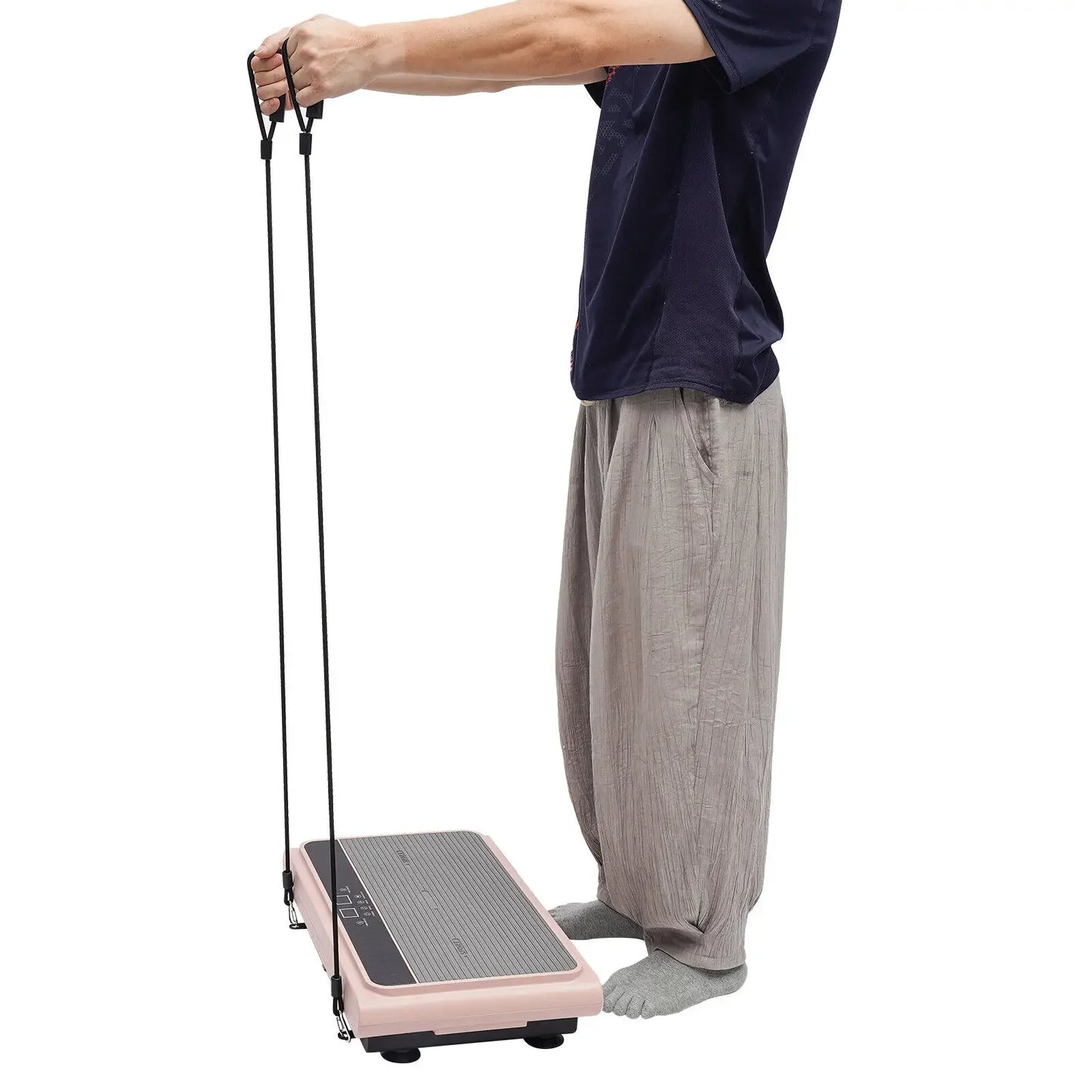 200W Pink Whole Body Vibration Plate – Vibration Platform with Bluetooth Speaker
