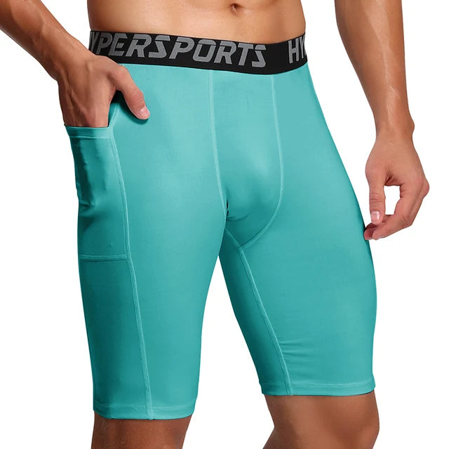 2025 Compression Shorts Men Summer Sportswear Training Tights Gym Fitness Leggings Short Pants Sport Bottoms Running Shorts Men
