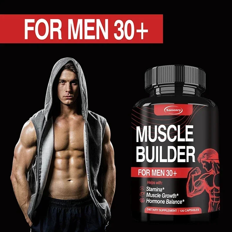 Muscle Supplement - Muscle Mass Increase, Anabolic Activity Support,Muscle Development,Increased Strength - 120 Capsules