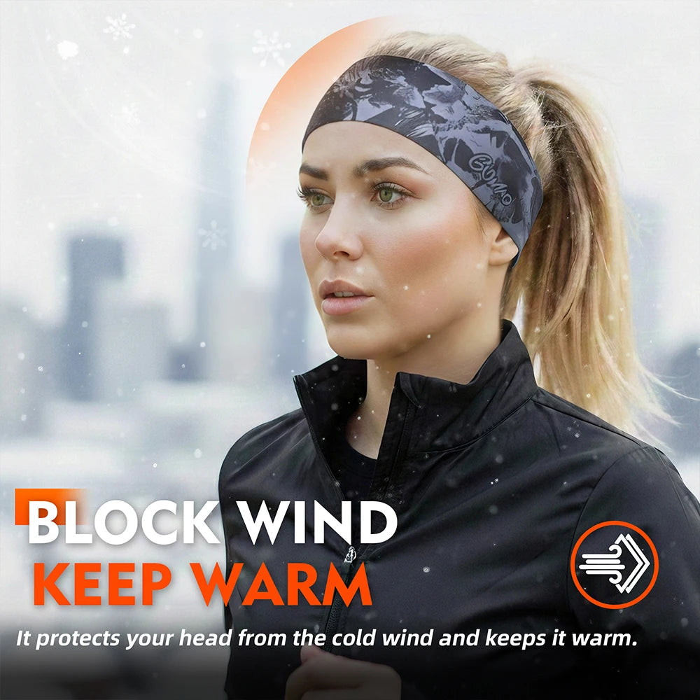 Sports Sweatbands Warm Headbands Sweat-absorption Lightweight Running Yoga Gym Fitness Skiing Cycling Soft Headwear Bandana