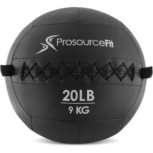 Soft Medicine Balls Wall Balls and Full Body Dynamic Exercises. Black 20 LB