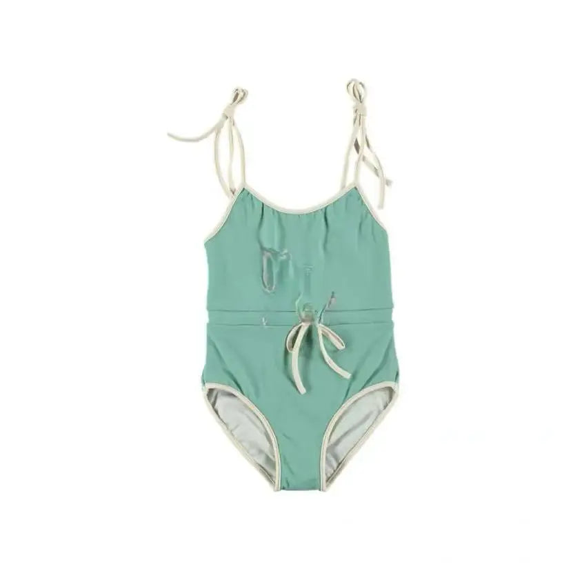Baby Girl Split Strap Swimsuit Toddler Girls Breathable Sunscreen Vacation One-piece Kids Bikini Swimwear