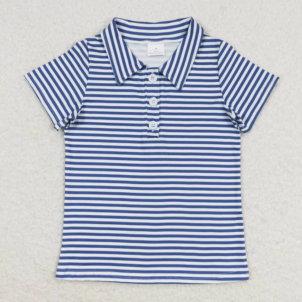 New Fashion Baby Boys Clothes Duck Stripe Buttons Tee Shirts Tops Spring Boutique Kids Clothes Toddler Boys Pullovers Tops Hot
