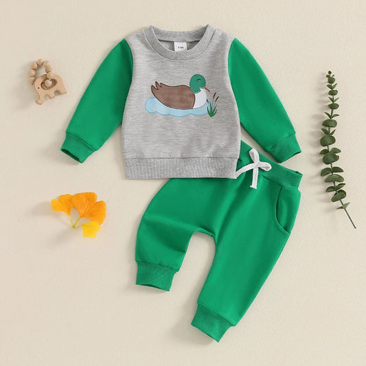 2 Piece Mallard Duck Set for Infant Toddler
