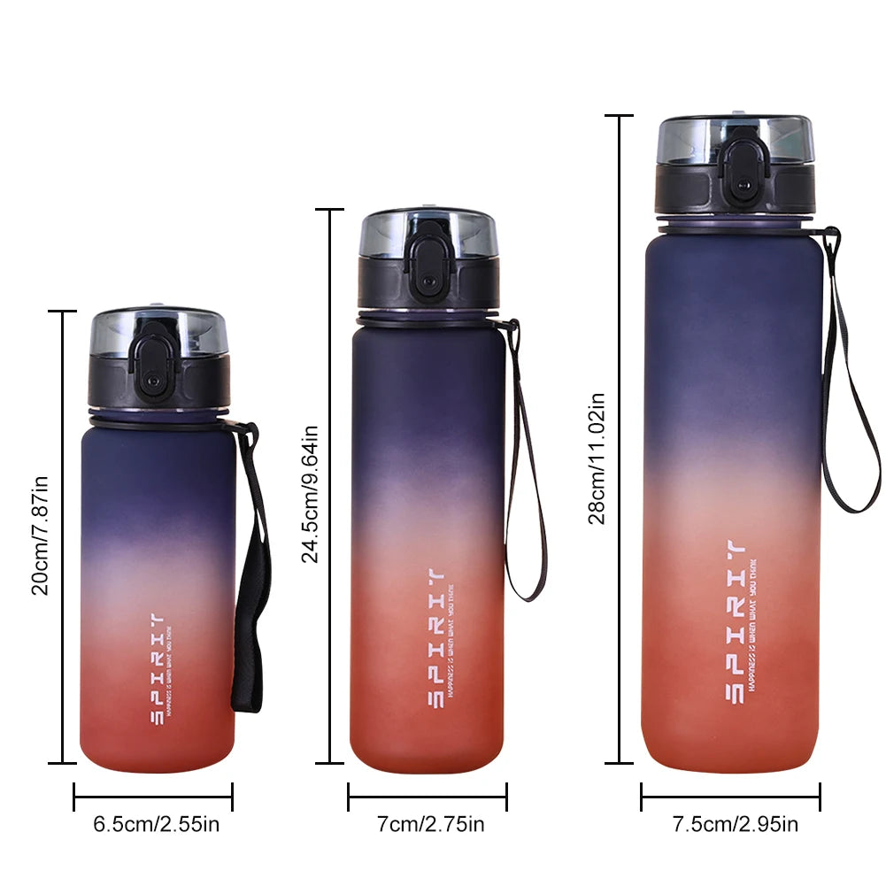 Reusable Water Bottles with Handle Travel Water Cup Large Capacity Dazzling Color Water Bottle for Fitness Gym Outdoor Sports