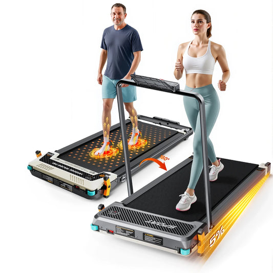 AKLUER Walking Pad Treadmill for Home 2.5HP Walking Pad LCD Digital Data Display 2 in 1 Dual - Sided Walking Running Treadmills