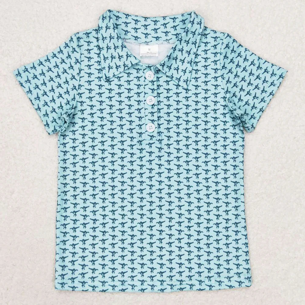 New Fashion Baby Boys Clothes Duck Stripe Buttons Tee Shirts Tops Spring Boutique Kids Clothes Toddler Boys Pullovers Tops Hot