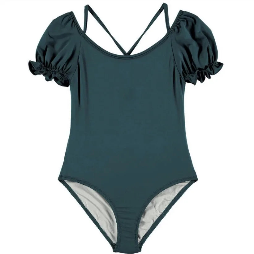 Baby Girl Split Strap Swimsuit Toddler Girls Breathable Sunscreen Vacation One-piece Kids Bikini Swimwear