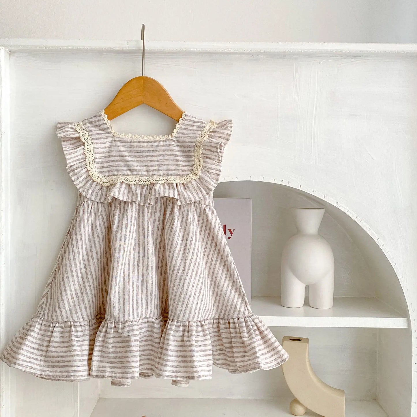 Fashion Baby Girls Clothes Girls Dress Striped Lace Summer New Baby Girl Romper