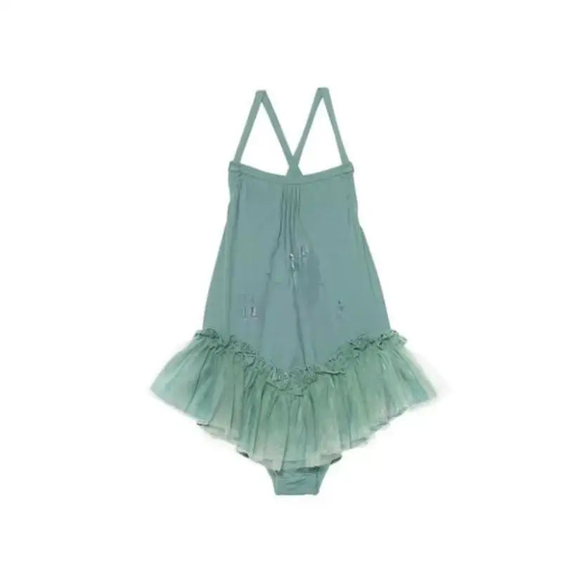 Baby Girl Split Strap Swimsuit Toddler Girls Breathable Sunscreen Vacation One-piece Kids Bikini Swimwear