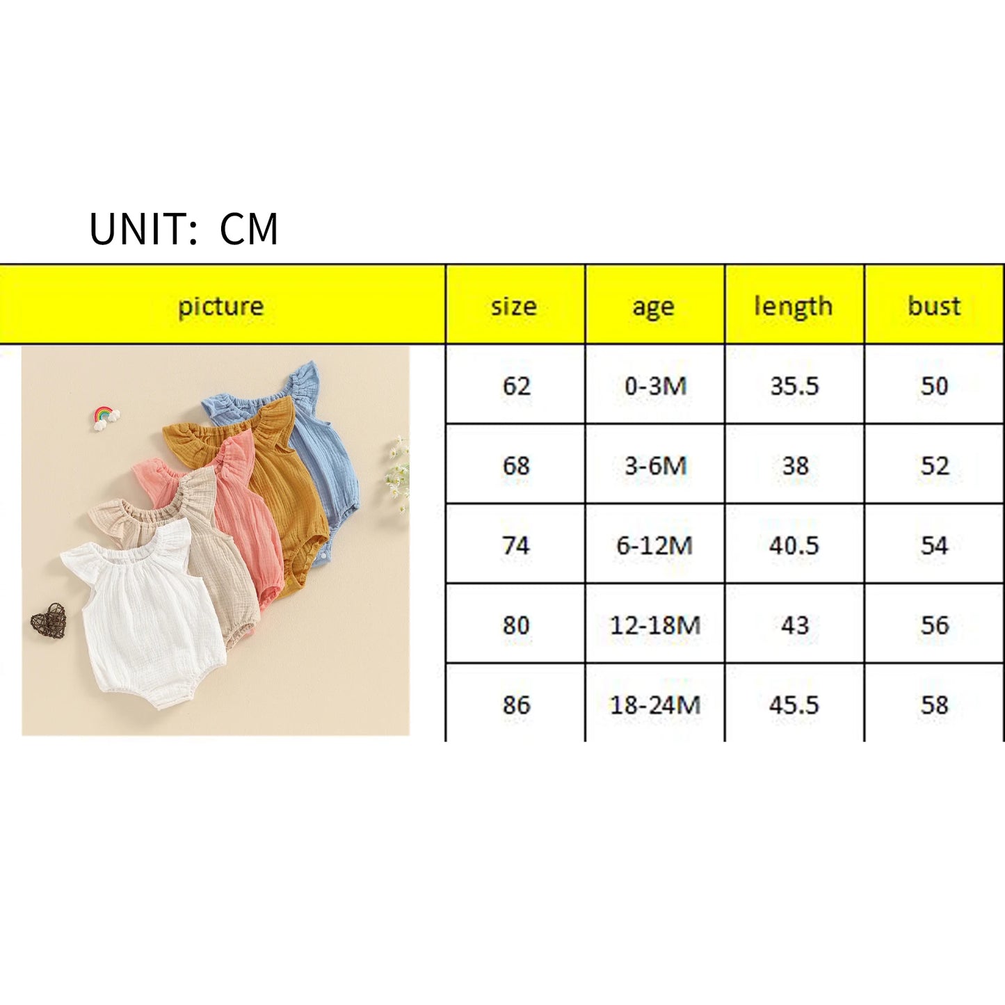 Summer Baby Clothing Girl Boy Rompers Solid Ruffle Sleeve Smocked Bubble Romper Unisex Infants Cotton Linen Jumpsuit