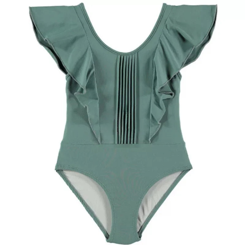 Baby Girl Split Strap Swimsuit Toddler Girls Breathable Sunscreen Vacation One-piece Kids Bikini Swimwear