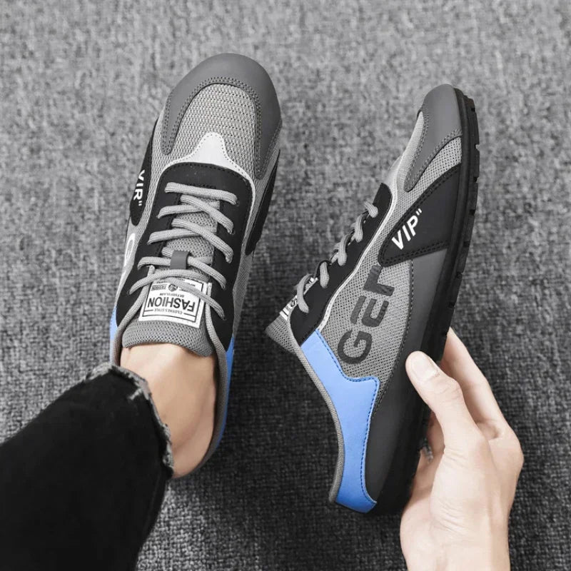 Men Slippers Trend Baotou Shoes for Men Summer Breathable Casual Shoe Vulcanized Flats Male Sneakers Half Slip-on Shoes