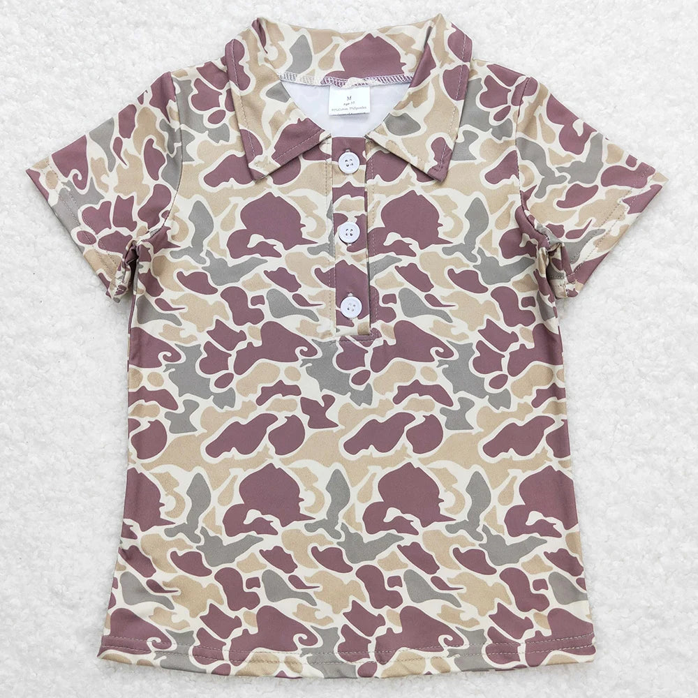 New Fashion Baby Boys Clothes Duck Stripe Buttons Tee Shirts Tops Spring Boutique Kids Clothes Toddler Boys Pullovers Tops Hot