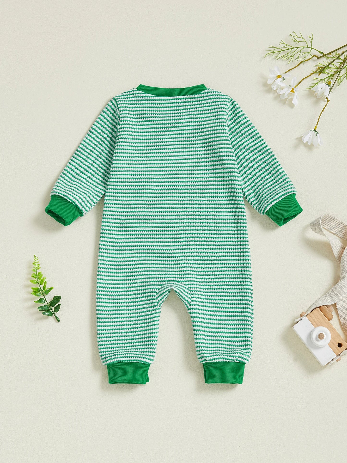 Infant Bodysuit Stylish Short Sleeve V-Neck Animal Print  Footed Toddler Clothing Set Casual Newborn Jumpsuit