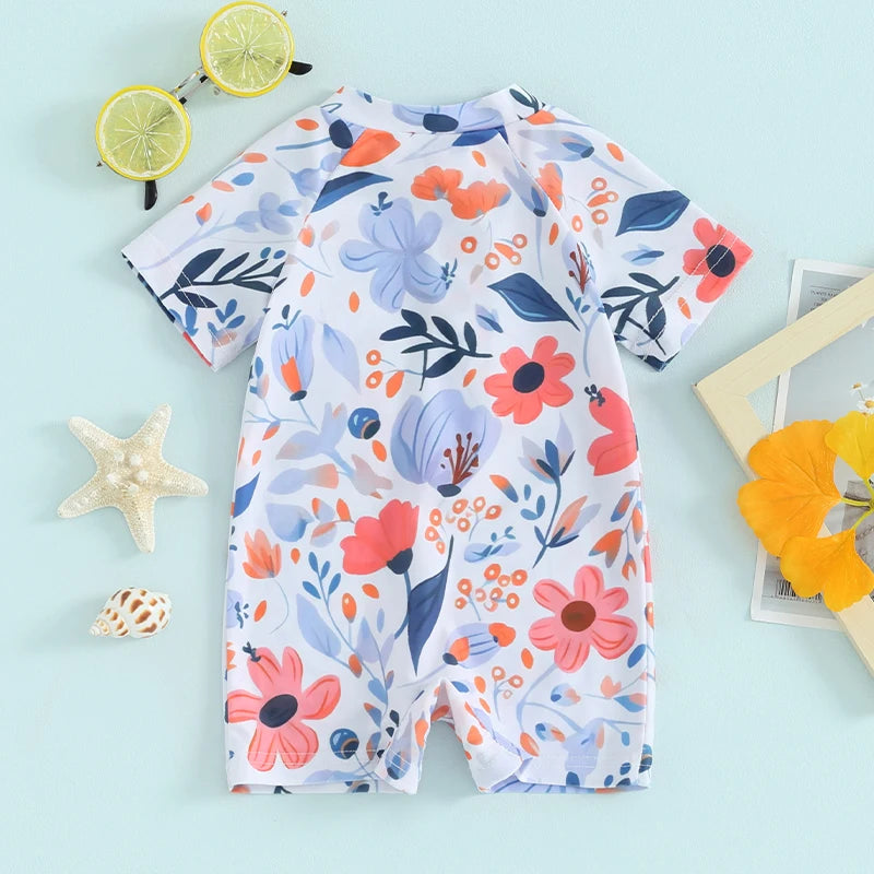 Baby Rash Guard Swimsuit Zipper