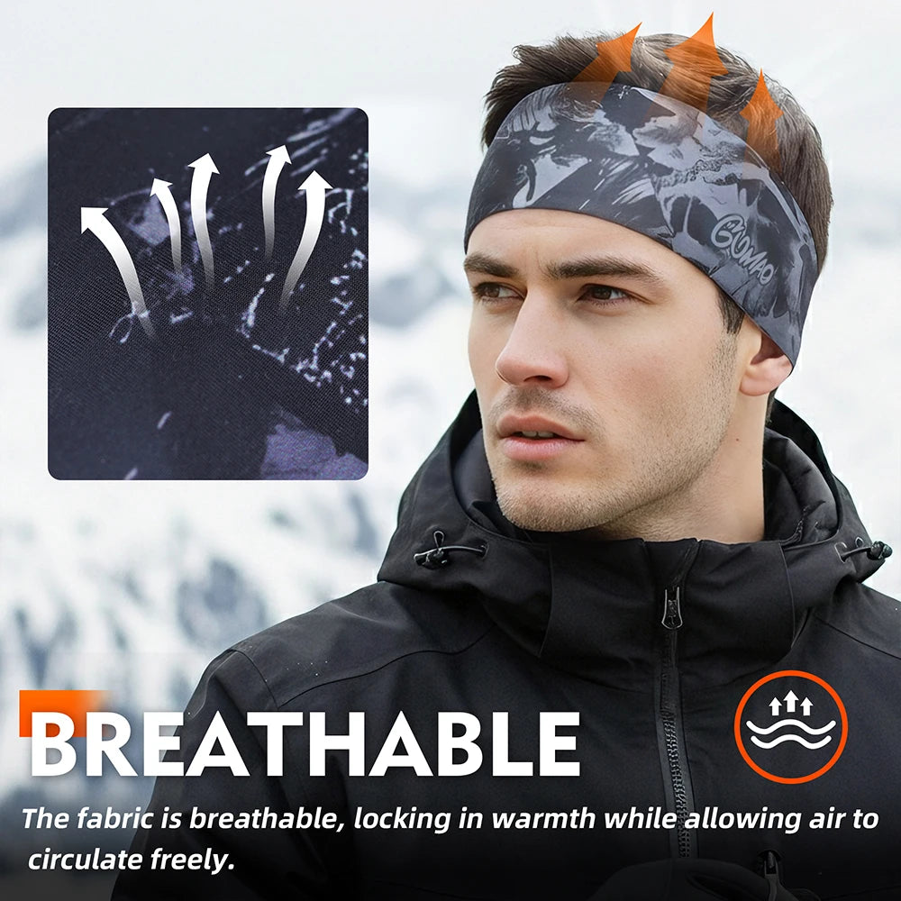 Sports Sweatbands Warm Headbands Sweat-absorption Lightweight Running Yoga Gym Fitness Skiing Cycling Soft Headwear Bandana