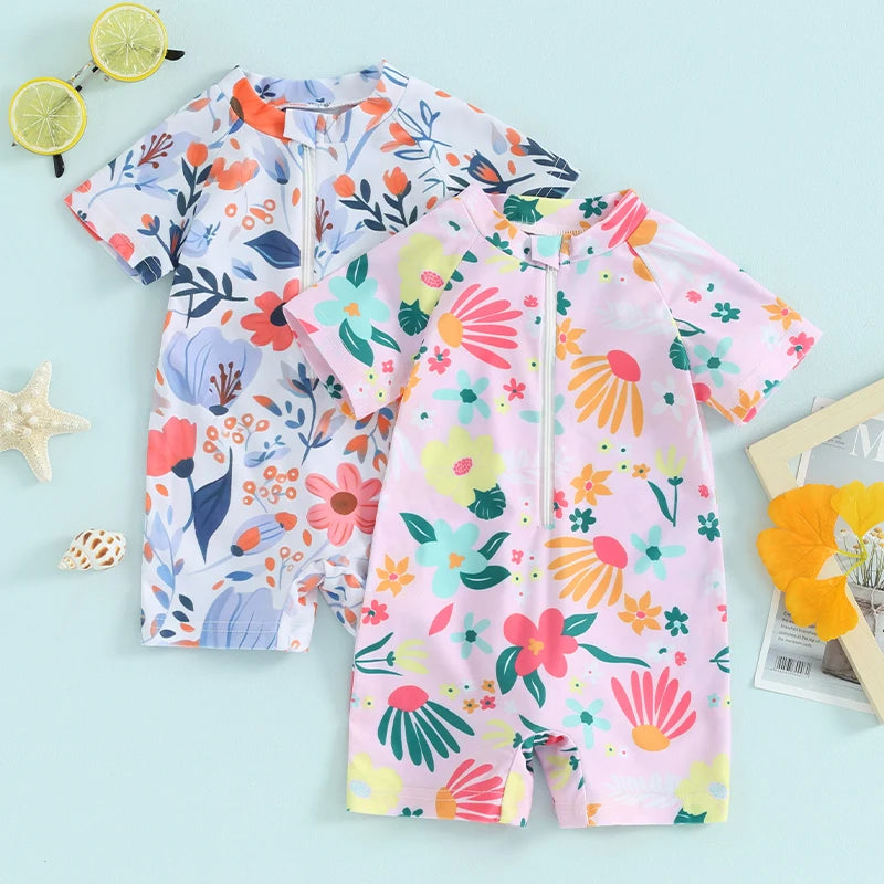 Baby Rash Guard Swimsuit Zipper