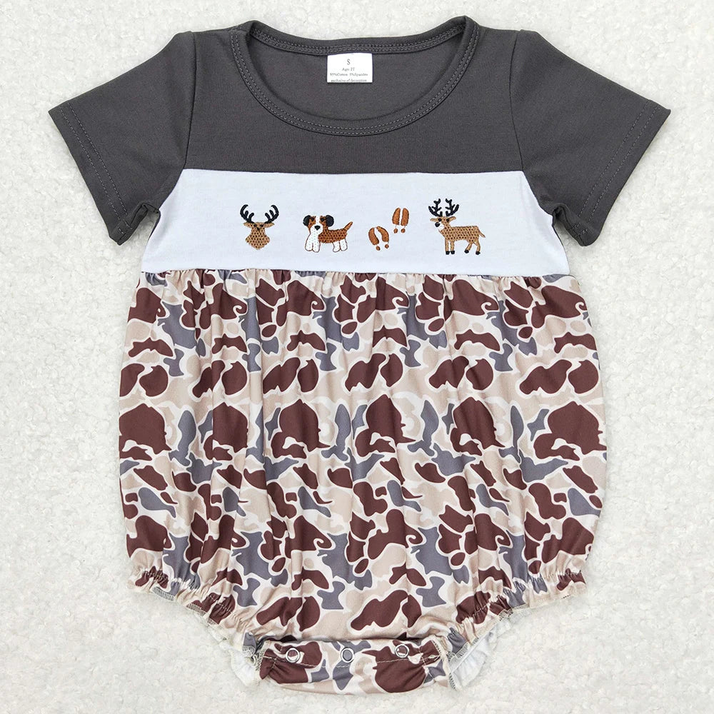 Boutique Baby Infant Boys Crabs Short Sleeve Rompers Spring Summer Toddler Boys Rompers Fashion Kids Baby Onesie Boys Jumpsuits