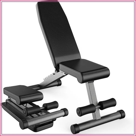 5-in-1 Adjustable Weight Bench for Home Gym, Foldable, 800 lbs Capacity, Perfect for Dumbbell Workouts