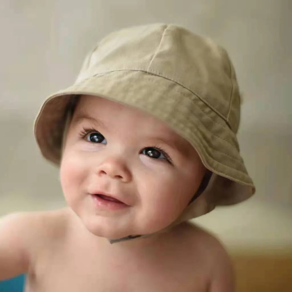 Summer Panama  lovely Baby Girls Hat Boys Fisherman's Cap Solid Beach Baby Sun Hat Outdoor UV Bucket Hat for Kids Toddler Visor