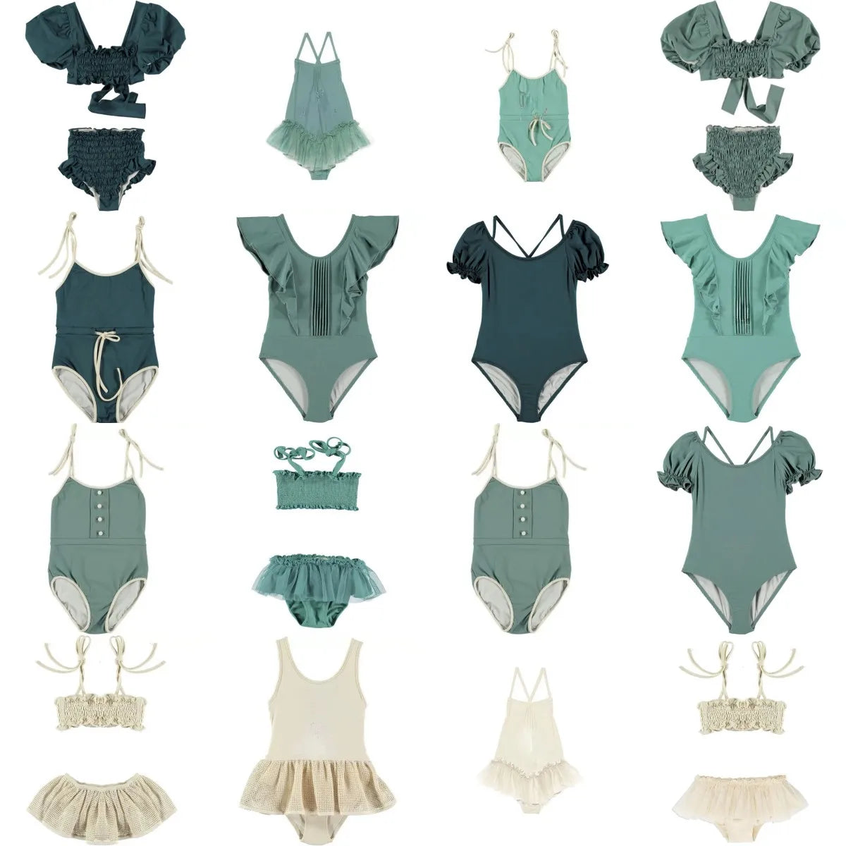 Baby Girl Split Strap Swimsuit Toddler Girls Breathable Sunscreen Vacation One-piece Kids Bikini Swimwear