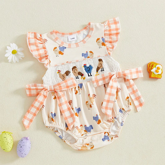 Cute Baby Girls Summer Romper