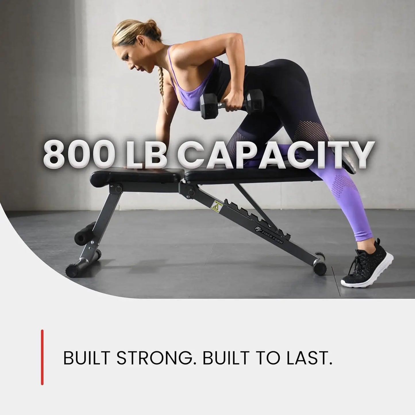 5-in-1 Adjustable Weight Bench for Home Gym, Foldable, 800 lbs Capacity, Perfect for Dumbbell Workouts