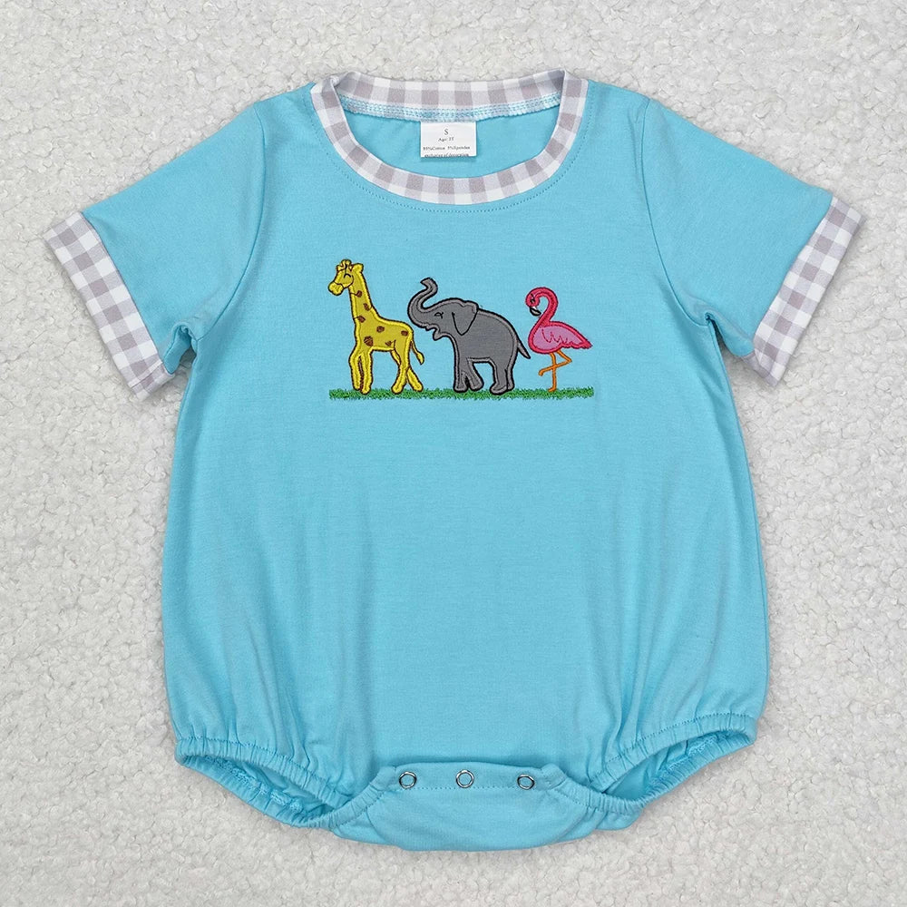 Boutique Baby Infant Boys Crabs Short Sleeve Rompers Spring Summer Toddler Boys Rompers Fashion Kids Baby Onesie Boys Jumpsuits