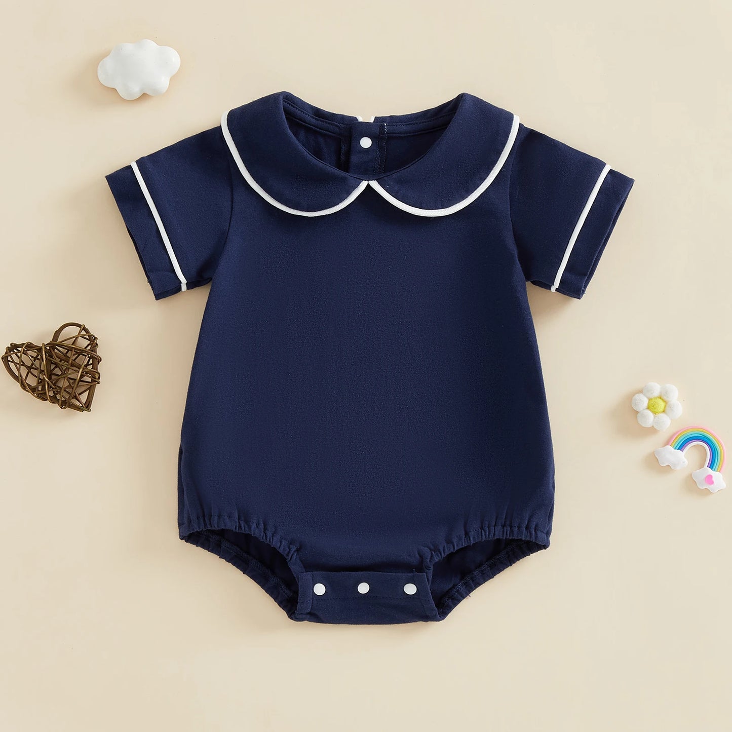 Adorable Baby Boys Short Sleeve Romper