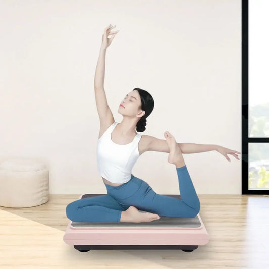 200W Pink Whole Body Vibration Plate – Vibration Platform with Bluetooth Speaker